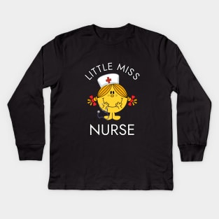 Little Miss Nurse Lil Ms. Registered Nurse Kids Long Sleeve T-Shirt
